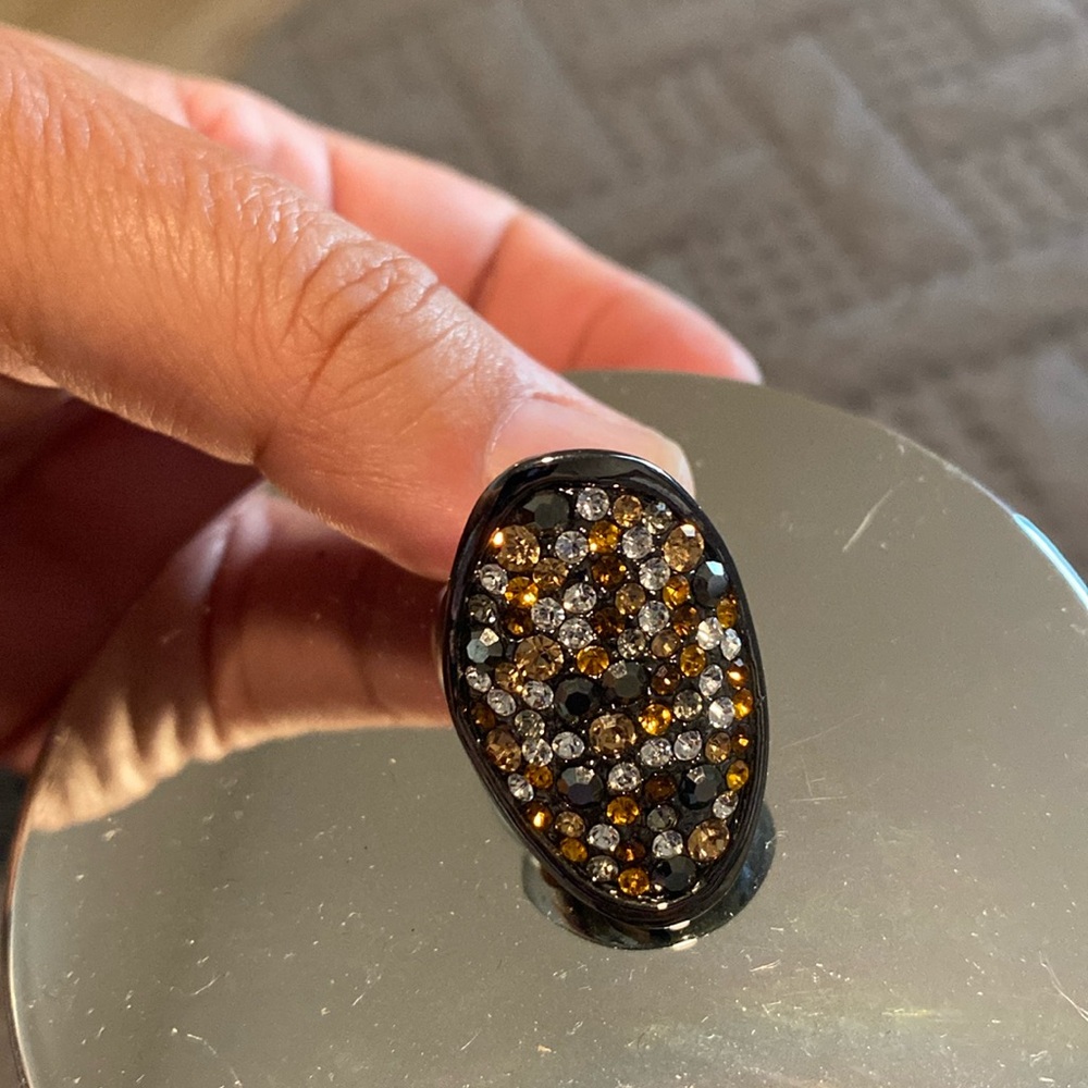 Lia Sophia multi-colored stones in an oval setting